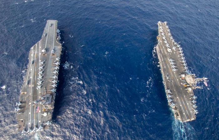 美军有足够多航母威慑中国？美上将这样回应