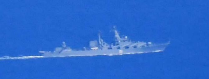 俄军舰连续3天出现在宗谷海峡　日派舰机监视