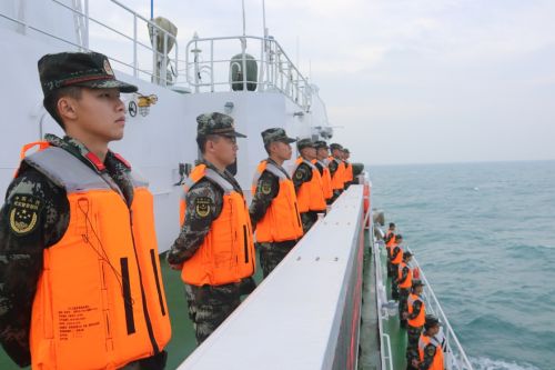 中越海警开展今年第二次北部湾海域联合巡航
