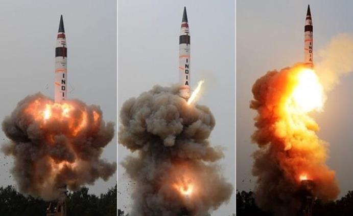 印成功试射射程5千公里导弹　印媒：针对中国