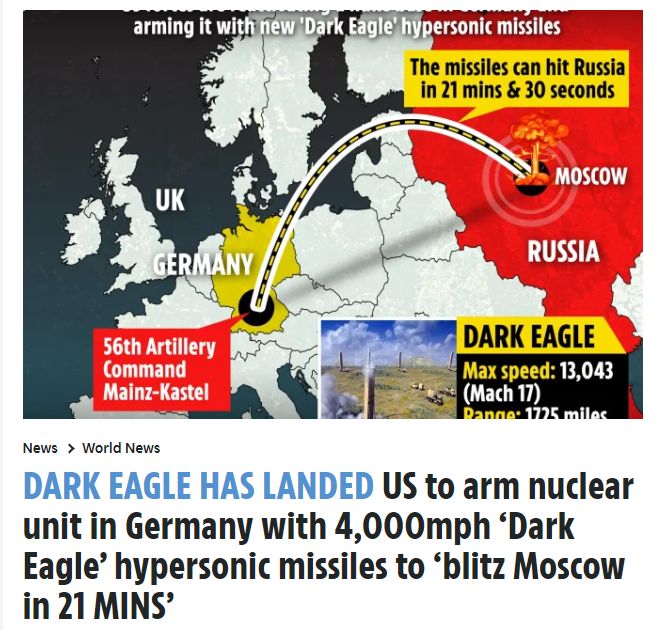 美高超声速导弹能21分钟闪电攻击莫斯科？