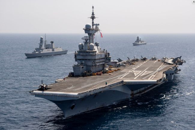 法国海军举行“史上最大规模”演习