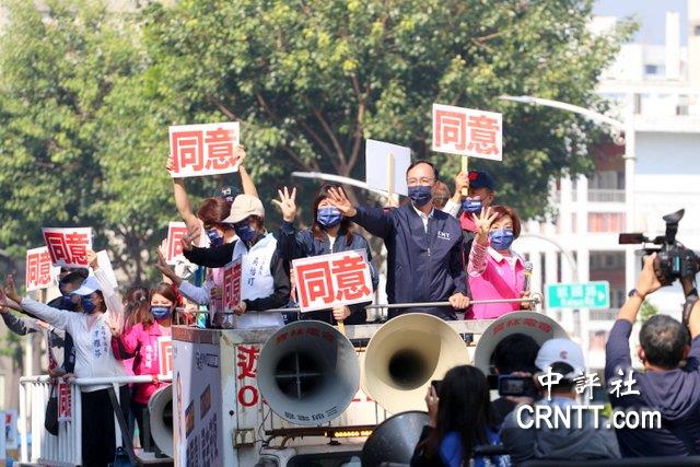 朱立伦南台湾宣传公投　志愿机车队声势大
