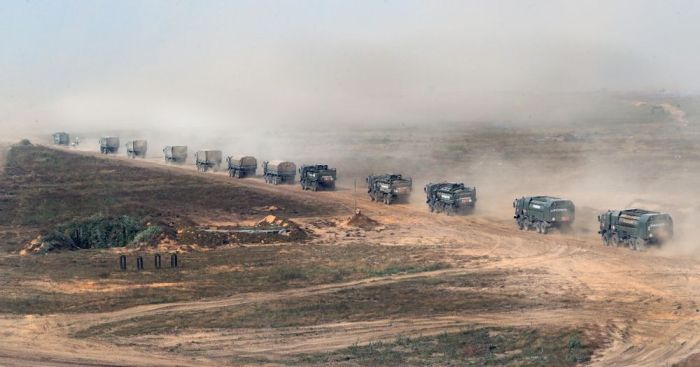 S400装车出发　俄军赴白俄参加联合军演