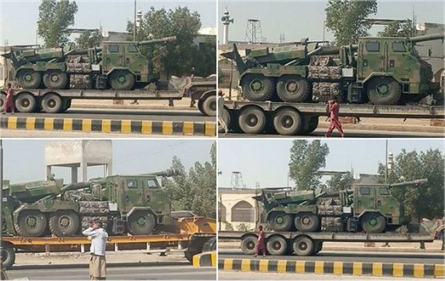 巴基斯坦首批中国产SH15车载加榴炮到货