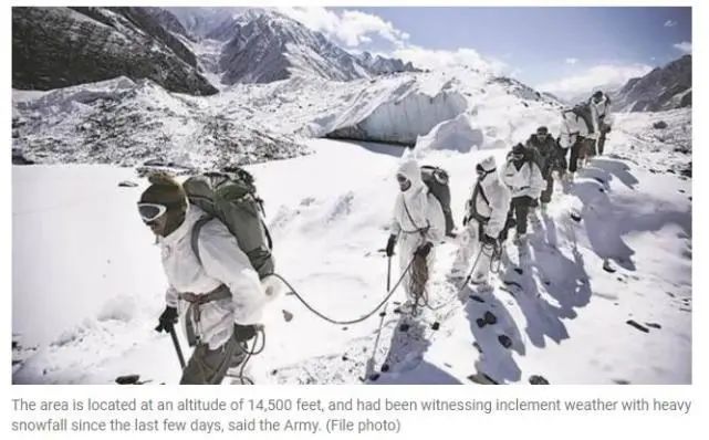 印陆军确认：遇到雪崩的7名巡逻队员全死亡