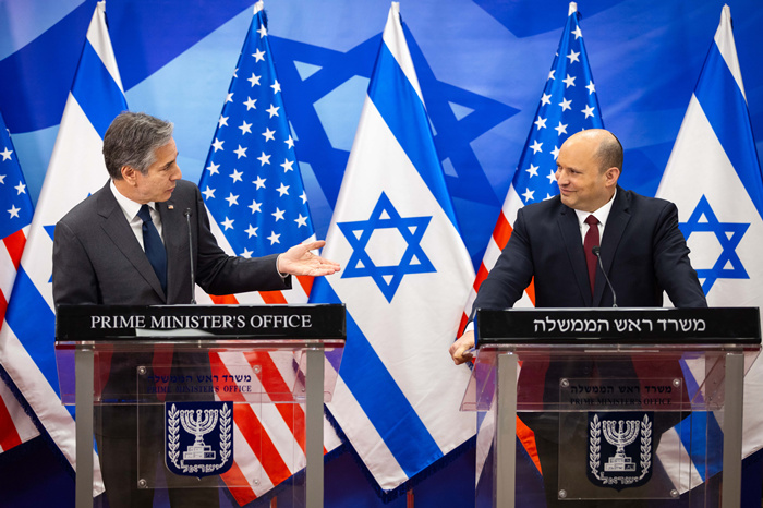 以色列外长与美国国务卿、阿拉伯四国外长会谈