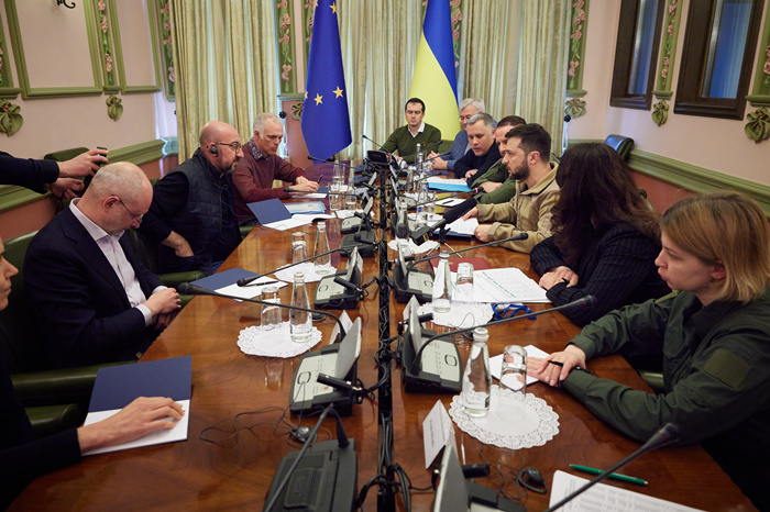欧洲理事会主席米歇尔访问乌克兰