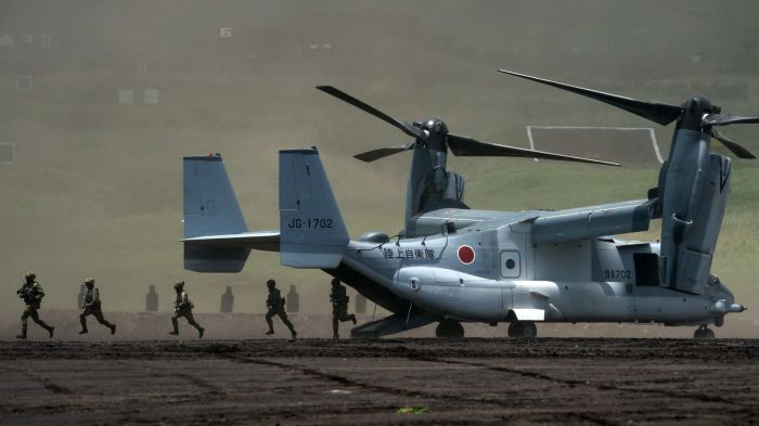 日媒：日本陆上自卫队暂时停飞“鱼鹰”运输机