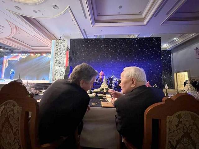 APEC欢迎晚宴　张忠谋、布林肯比邻而坐