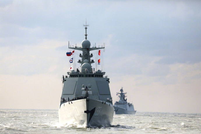 中俄海上联合2022联合军事演习闭幕