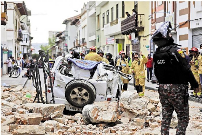 ﻿厄瓜多尔6．8级强震　至少14人遇难