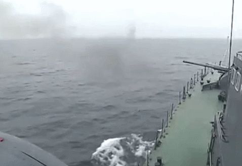 俄罗斯波罗的海舰队进行炮击演习