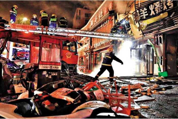 ﻿银川烧烤店爆炸31死　9责任人被控制